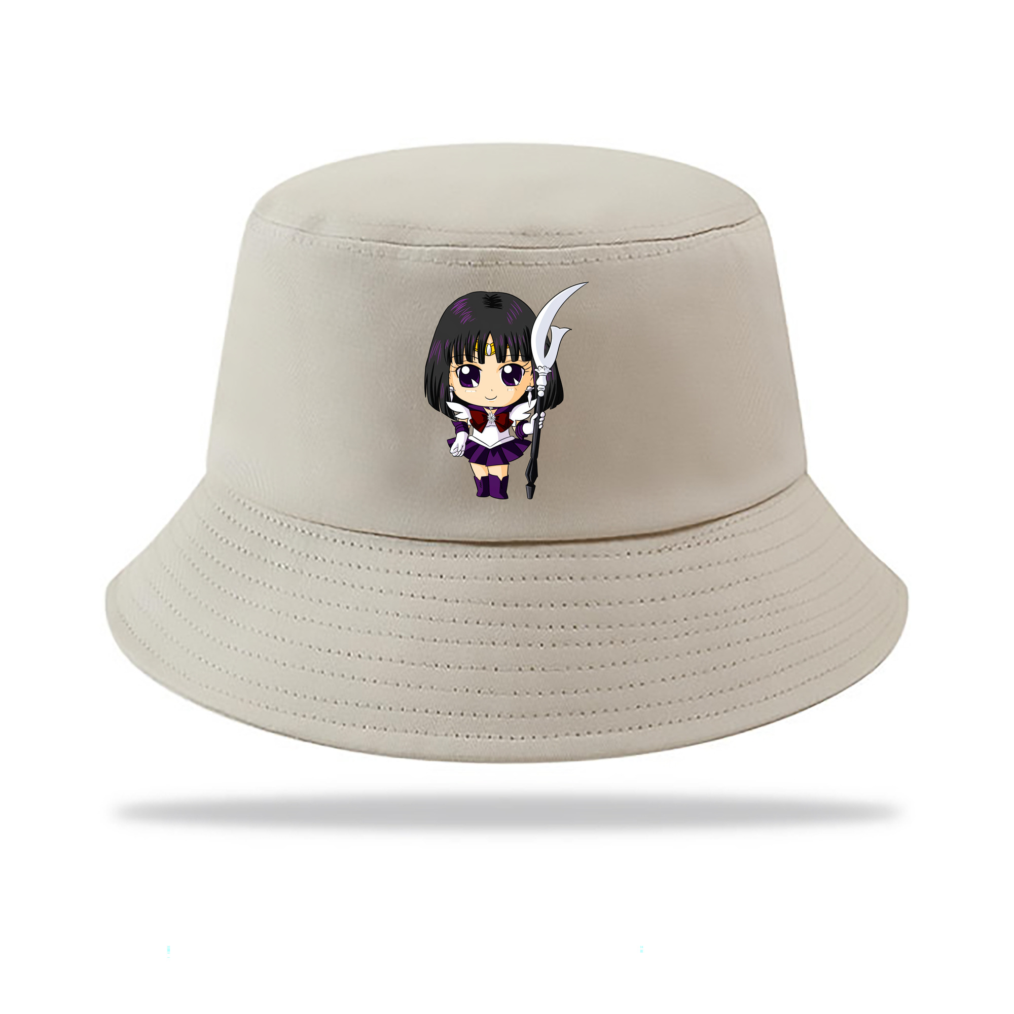 （画像用） 美少女戦士セーラームーン 土萠ほたる Sailor Moon Tomoe Hotaru （セーラーサターン；Sailor Saturn） アウトドア日除けバケットハット